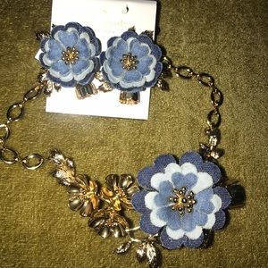 Kate Spade Necklace and Earrings NWT Flower Child